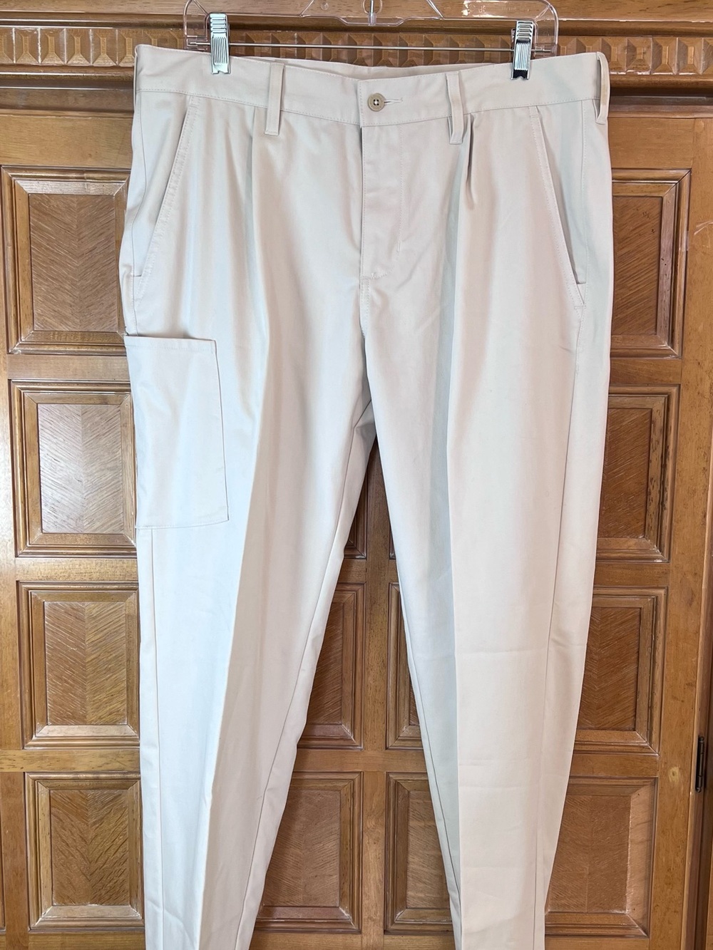 Adidas Golf Chino Pants Mens 33x32 Cream NWT Performance Stretch Casual New